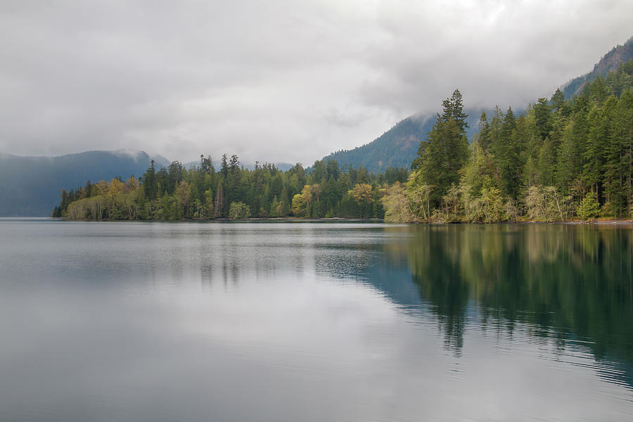 Lake Crescent Reflections Photograph by Kristina Rinell Lake Crescent Reflections Photograph by Kristina Rinell