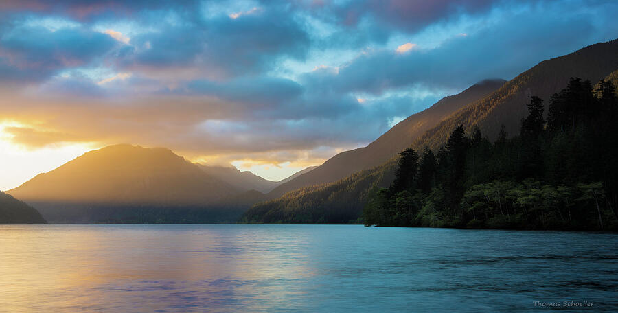 Lake Crescent Sunrise Photograph by TS Photo