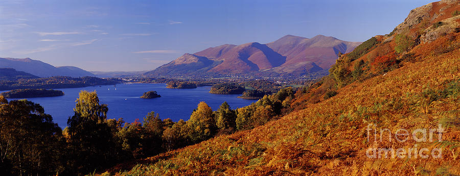 Lake District panoramic view Photograph by Warren Photographic