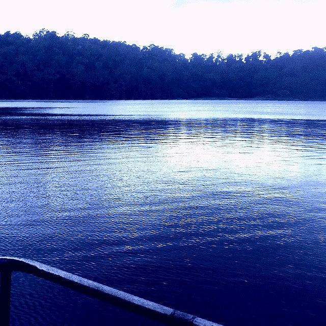 Lake Eacham On A Misty Rainy Afteroon Photograph by Samantha Dudley