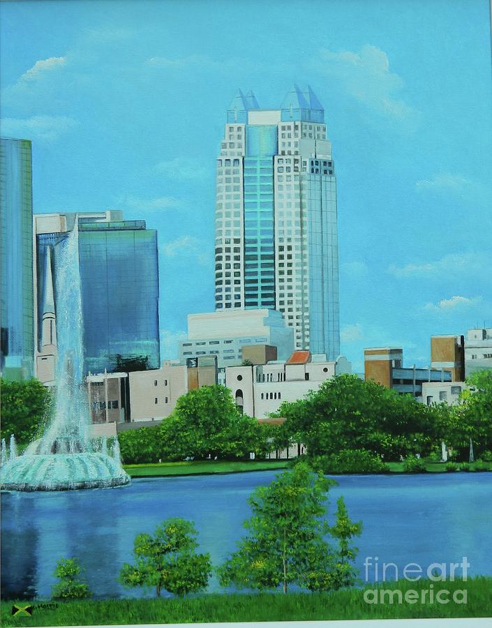 Orlando Standing Tall Painting by Kenneth Harris