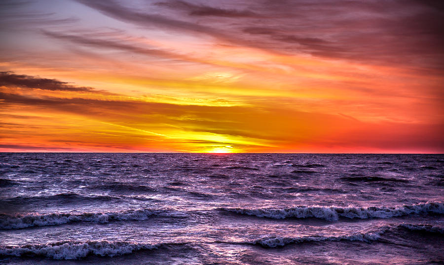 Lake Erie Sunrise Photograph by Justin Cale - Fine Art America