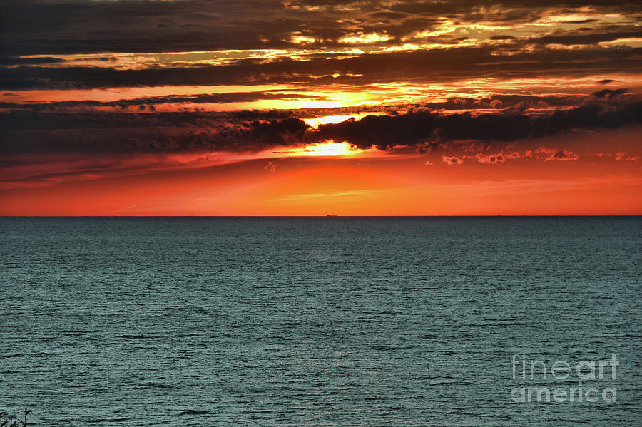 Lake Erie Sunset  2316 Photograph by Jack Schultz