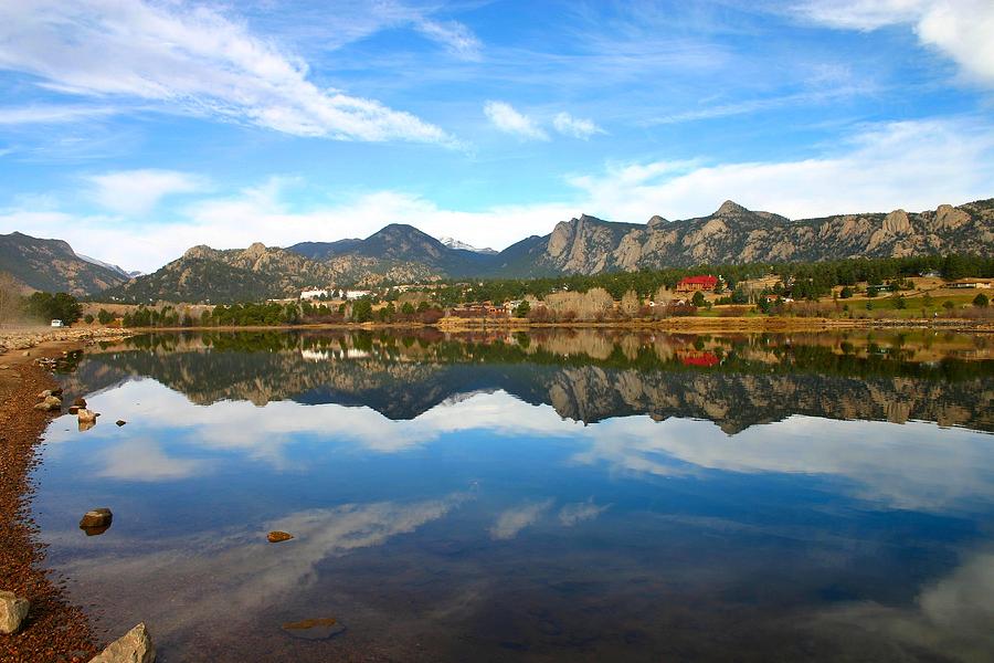 Scenery Photograph - Lake Estes Reflections by Perspective Imagery Scenery Photograph - Lake Estes Reflections by Perspective Imagery