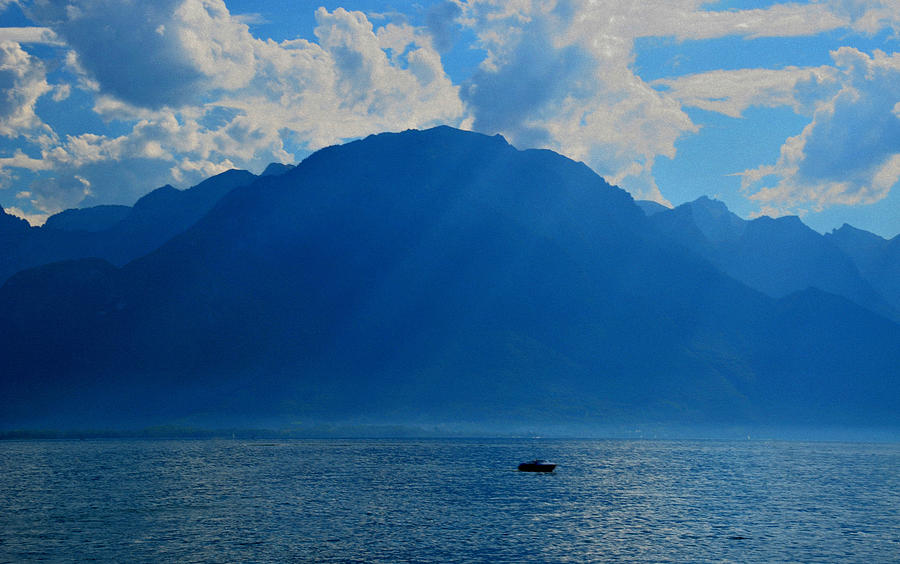Mountain Photograph - Lake Geneva by Liya Boge