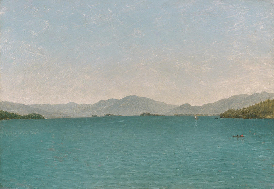 Lake George, Free Study Painting by John Frederick Kensett