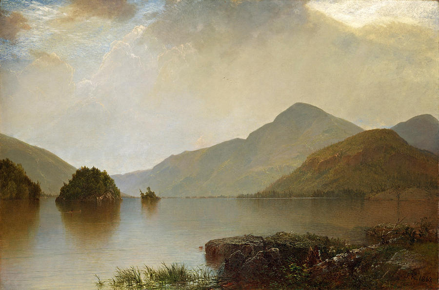 John Frederick Kensett Painting - Lake George by John Frederick Kensett
