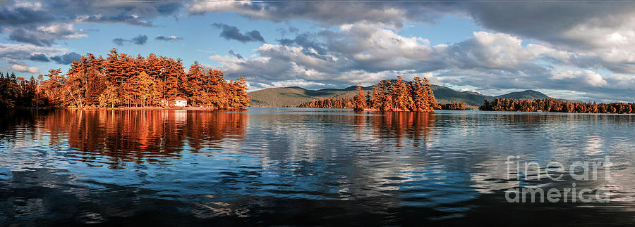 Lake George Panorama  Photograph by Thomas Marchessault
