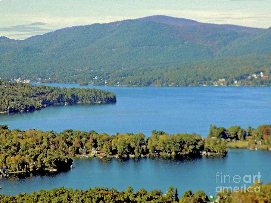 Lake George Pennisulas And Mountains Photograph