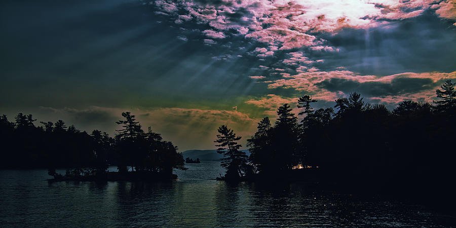 Lake George Sun Rays Photograph by David Patterson