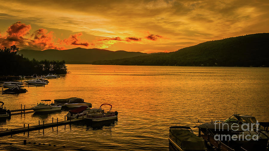 Lake George sunrise Photograph by Claudia M Photography