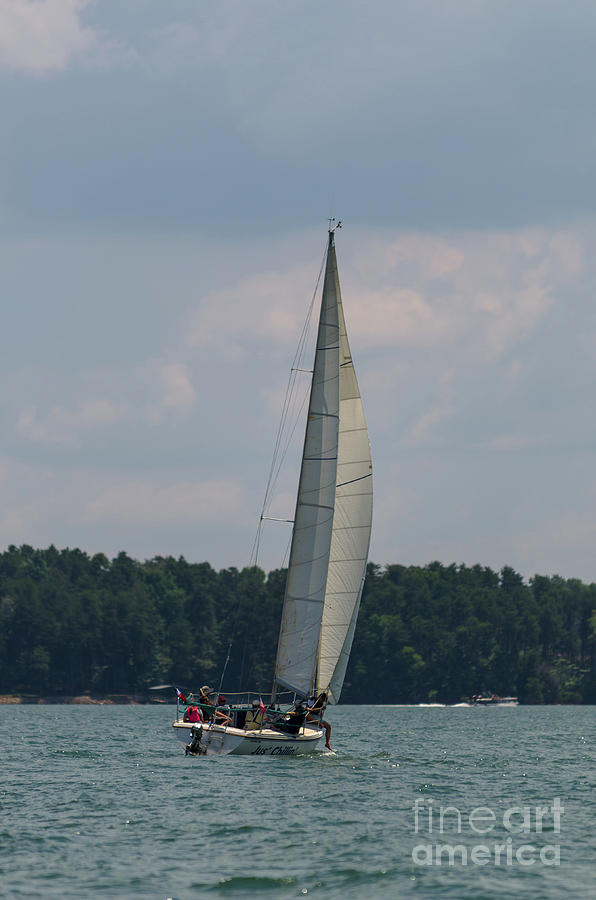 Lake Hartwell Sailing Photograph by Dale Powell