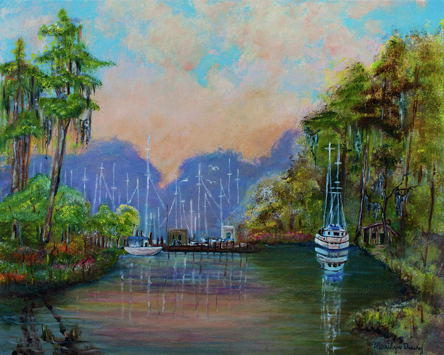 Lake Hermitage Painting by Marilyn Drury - Fine Art America