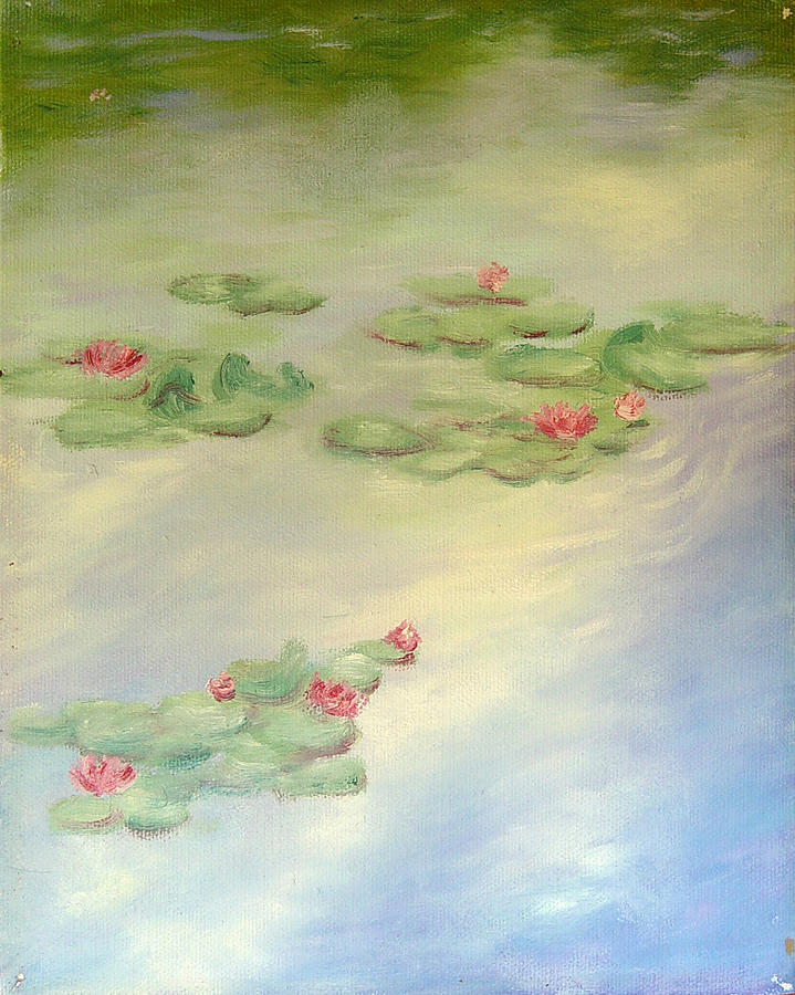 Lake Highland Lilies Painting by Diane Martens