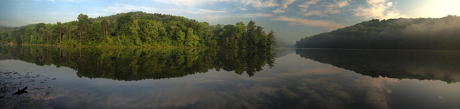 Lake Hope Sunrise Panorama Photograph by Rick Hartigan