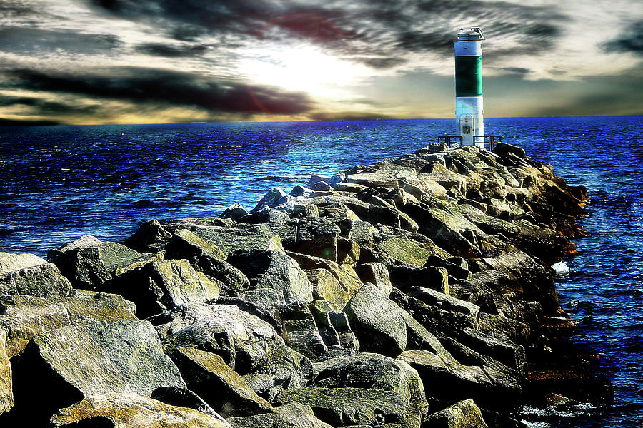 Lake Huron Lighthouse Photograph by Scott Hovind