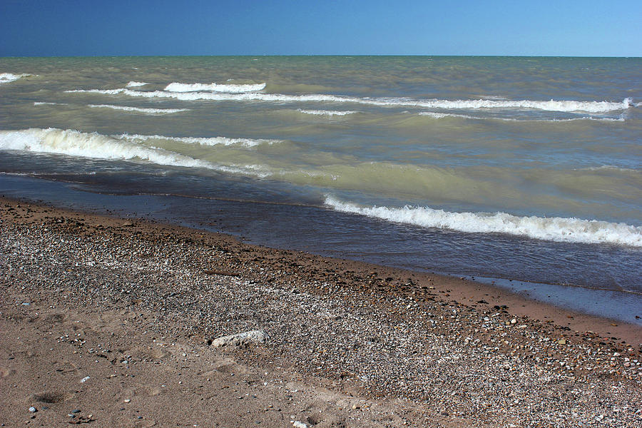 Lake Huron Windy Day 3 Photograph by Mary Bedy