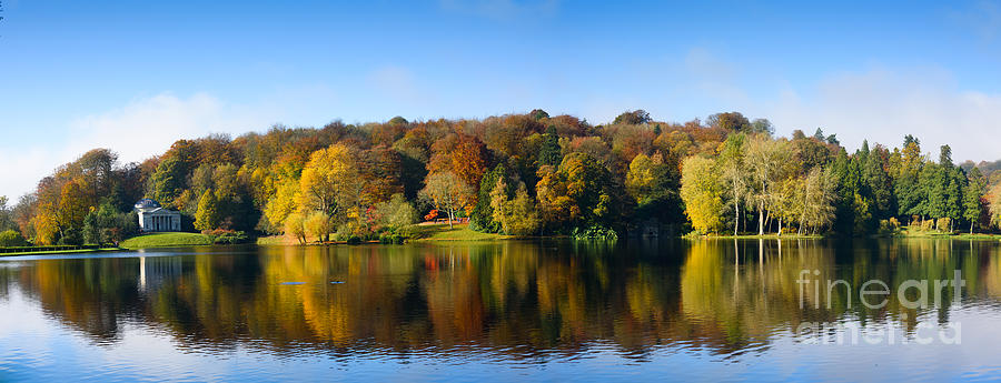 Lake in autumn Photograph by Colin Rayner
