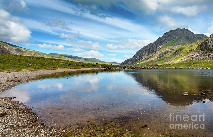 Lake in Snowdonia Photograph by Adrian Evans