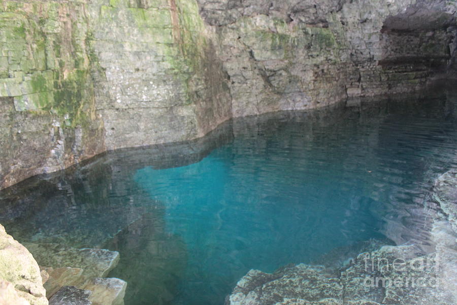 Lake in the cave Photograph by Vesna Antic