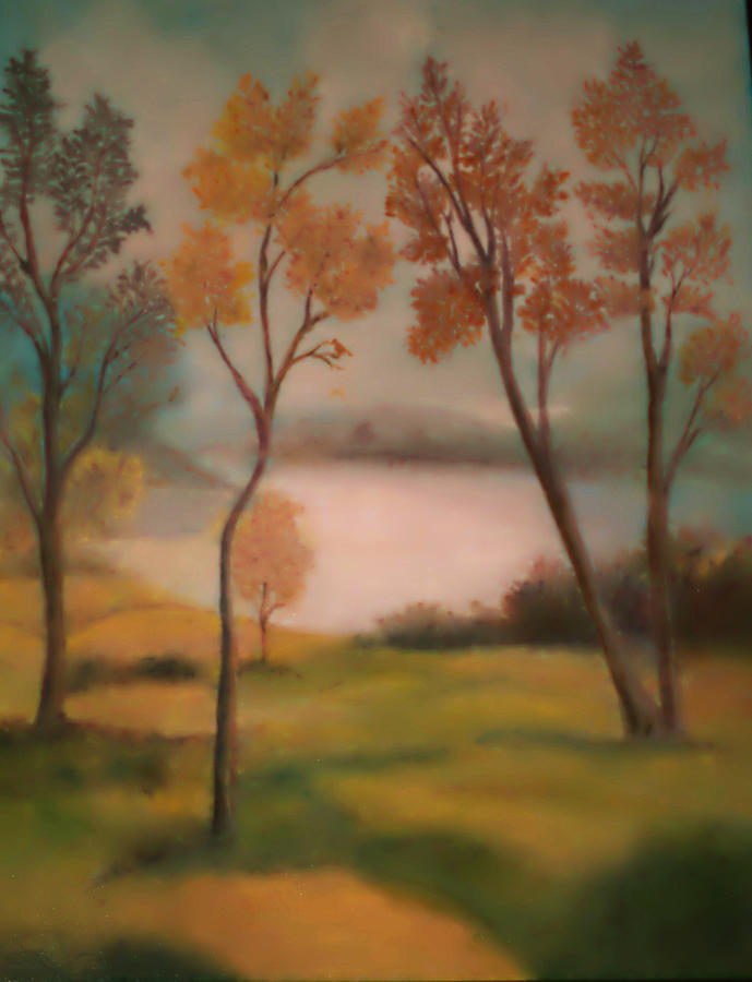 Tree Painting - Lake Jackson by Lyn Vic