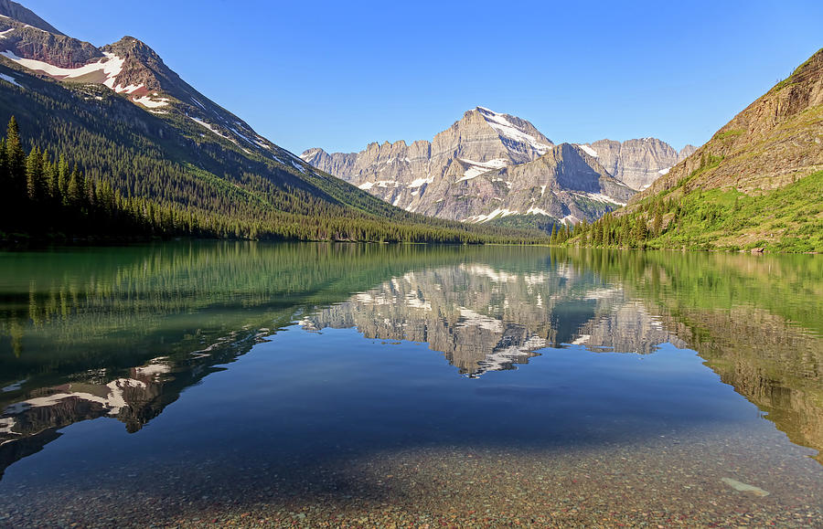 Lake Josephine Morning Photograph by Jack Bell