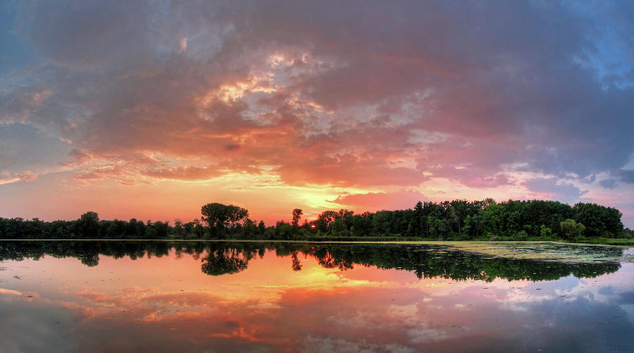 Lake Leota Sunset Photograph by Peter Herman