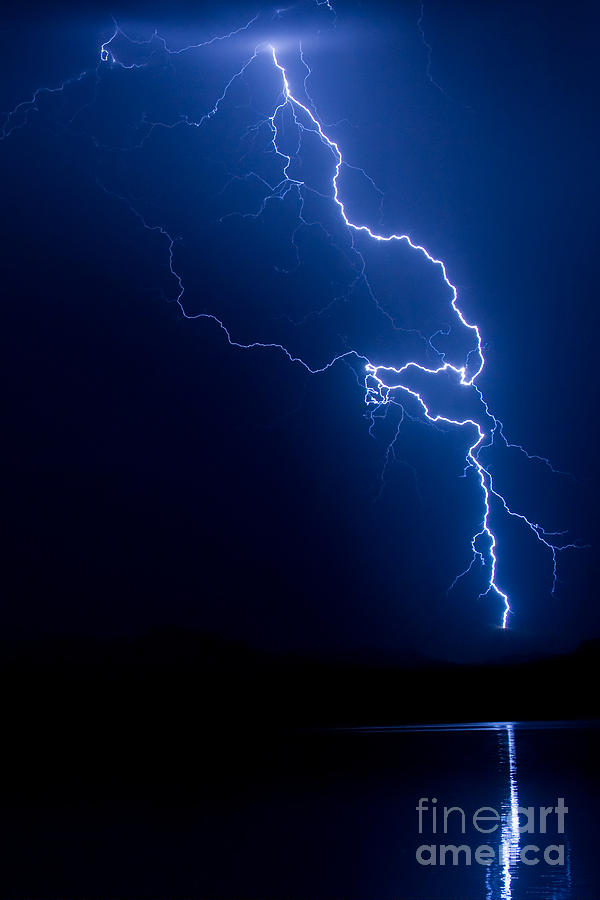 Lake Lightning Strike Photograph