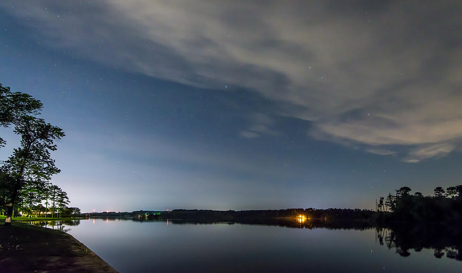 Lake Lights At Night Photograph by Todd Aaron
