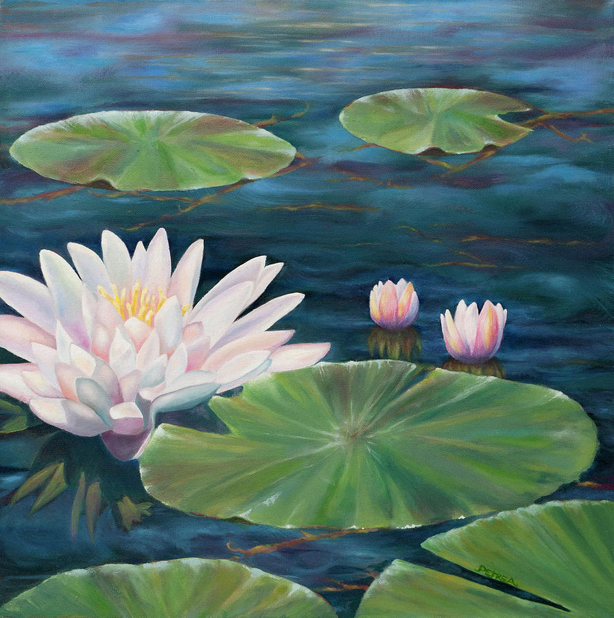 Lake Lillies Painting by Petrea Paige Hamelin | Fine Art America