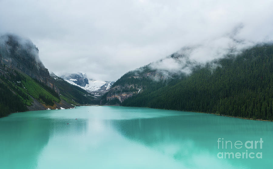 Lake Louise Panorama Photograph by Mike Reid