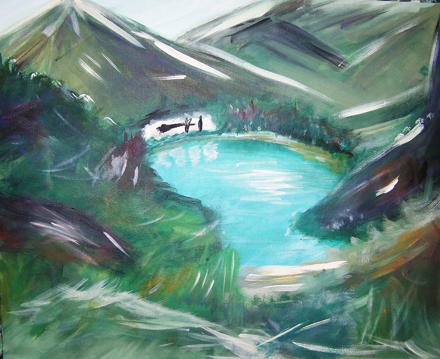 Nature Painting - Lake Louise by Patti Spires Hamilton