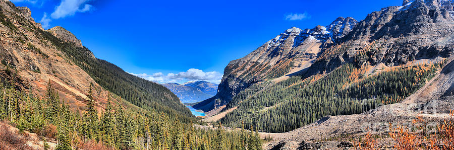 Lake Louise Plane Of Six Glaciers Photograph by Adam Jewell