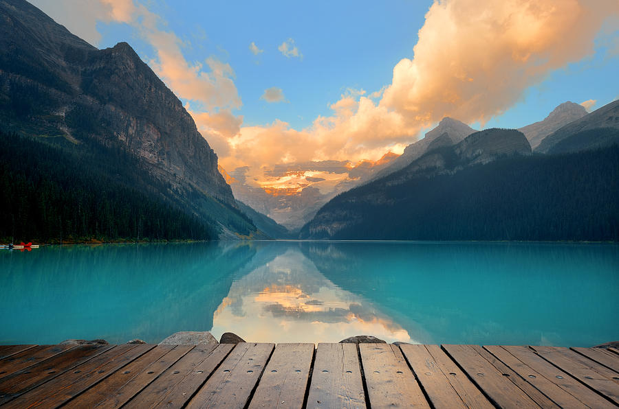 Lake Louise Photograph by Songquan Deng
