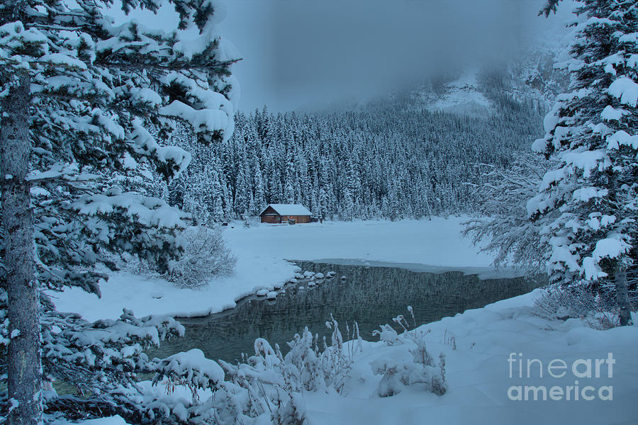 Lake Louise Winter Landscape Photograph by Adam Jewell