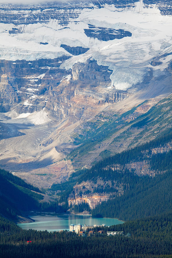 Banff National Park Photograph - Lake Louise with the Victoria Glacier by George Oze