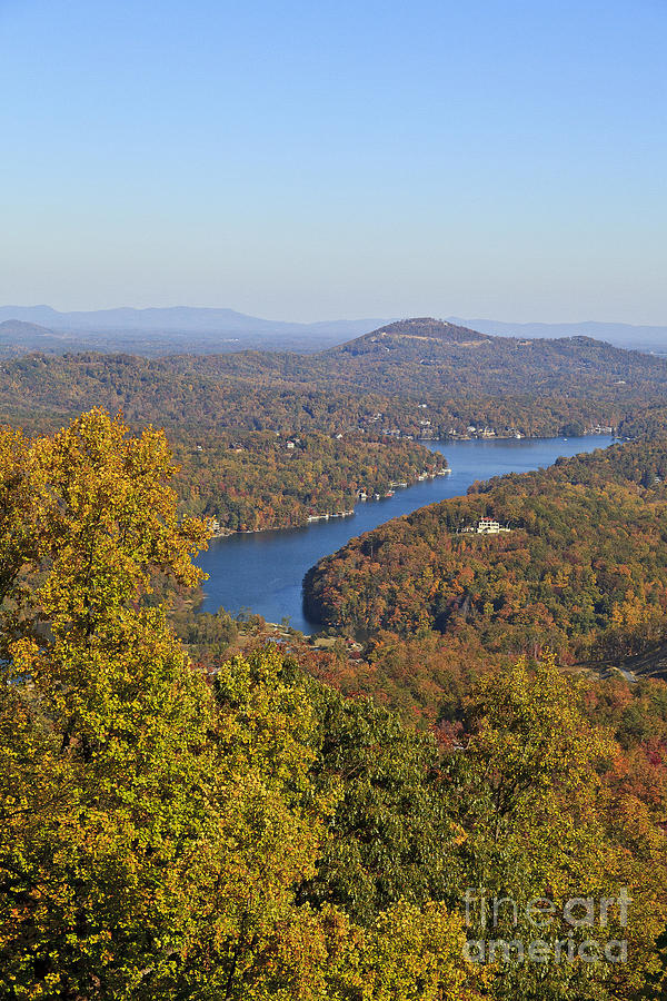 Lake Lure in the Fall Photograph by Jill Lang