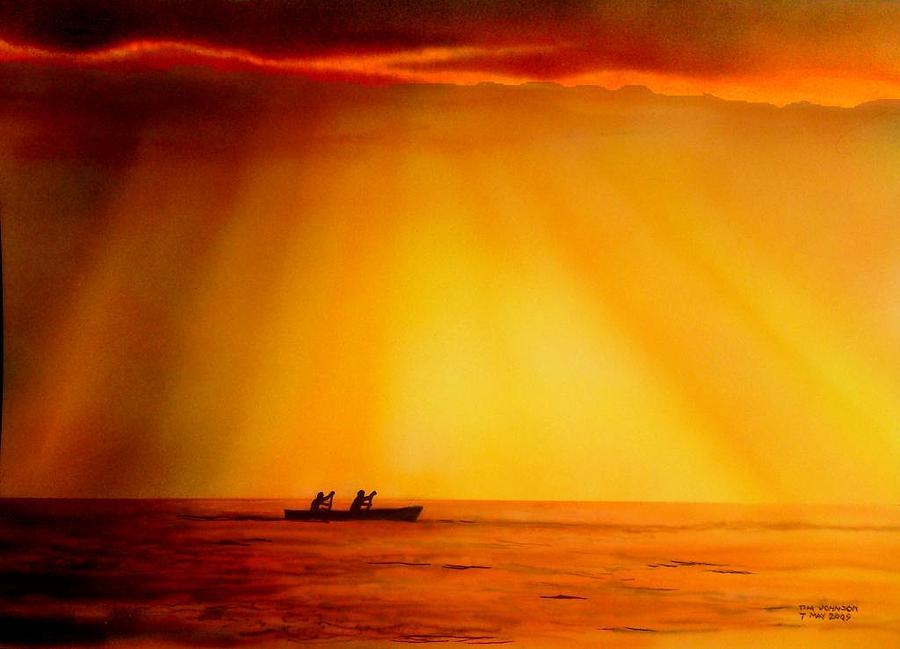 Malawi Painting - Lake Malawi by Tim Johnson