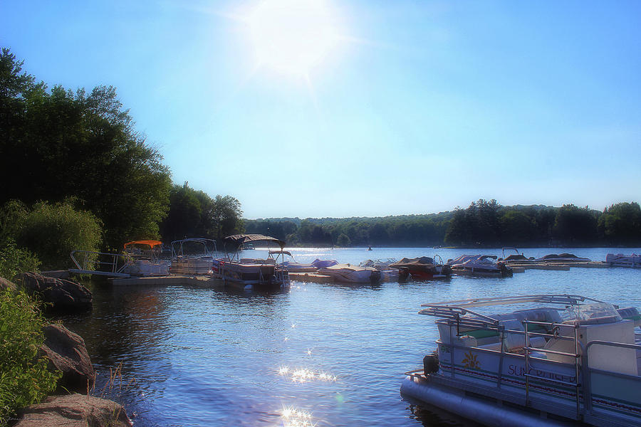 Boat Photograph - Lake Marina by Jeanne OConnor