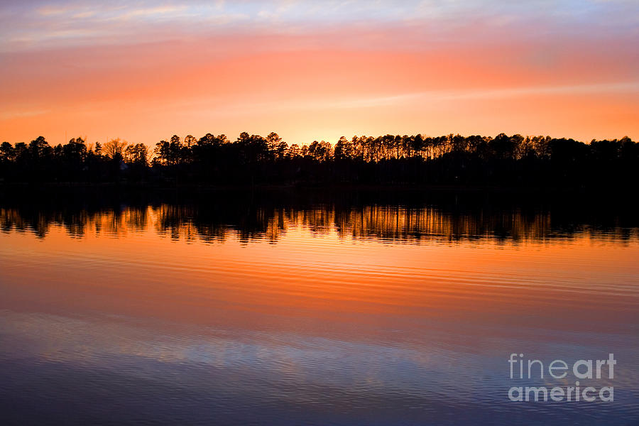 Lake Maumelle Sunset Photograph by Tim Hightower