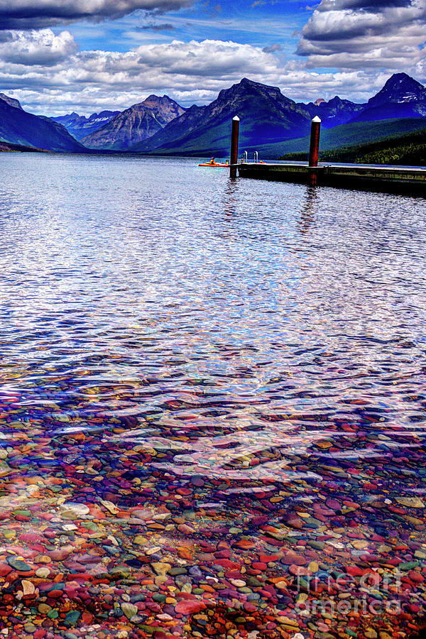 Lake McDonald Colorful Pebbles Photograph by Jean Hutchison