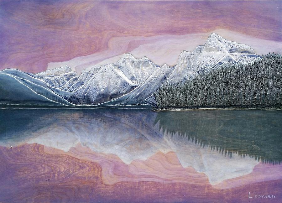Lake McDonald, Glacier National Park Relief by Nathan Ledyard