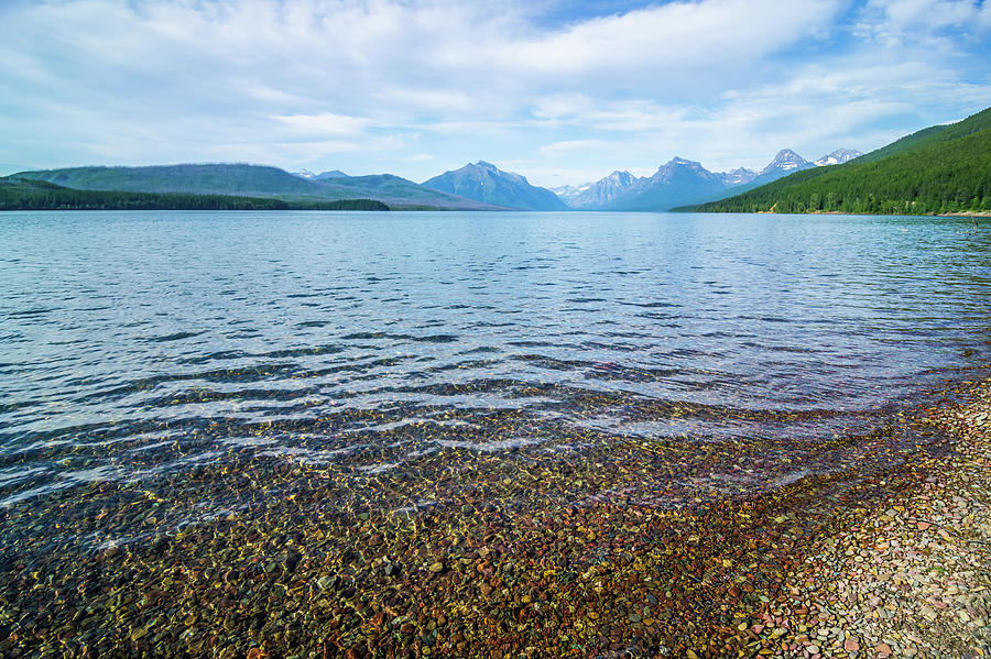 Lake Mcdonald In Glacier National Park Montanaa Photograph by Alex Grichenko