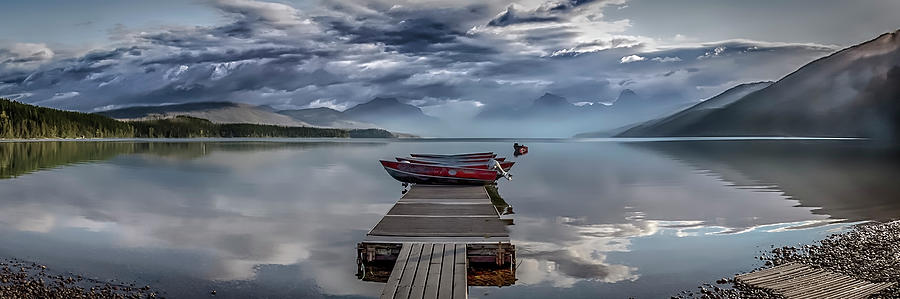 Lake McDonald Panorama Photograph by Susan Bandy