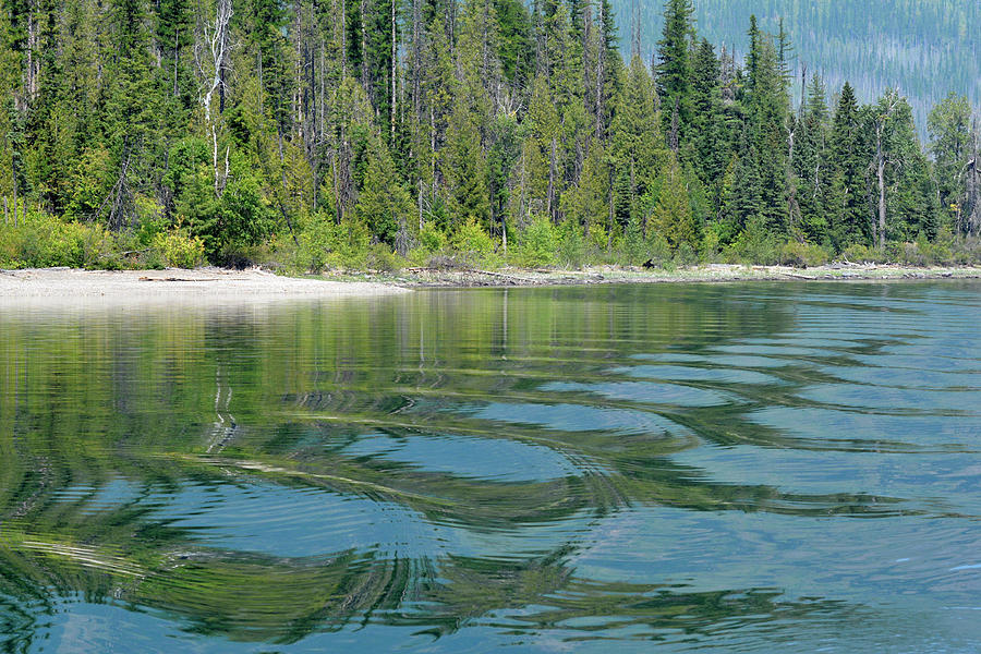 Lake McDonald Ripples Photograph by Bruce Gourley