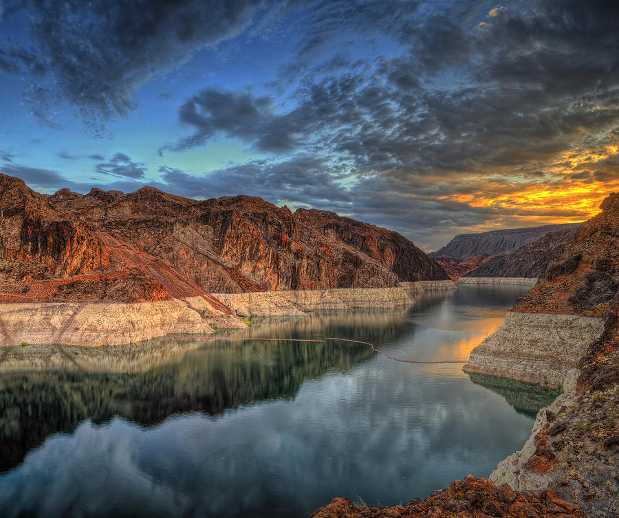 Lake Mead Sunrise Photograph by Stephen Campbell