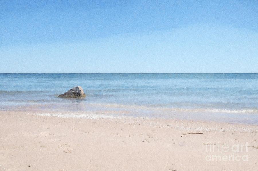 Lake Michigan Abstract Photograph by Mary Machare