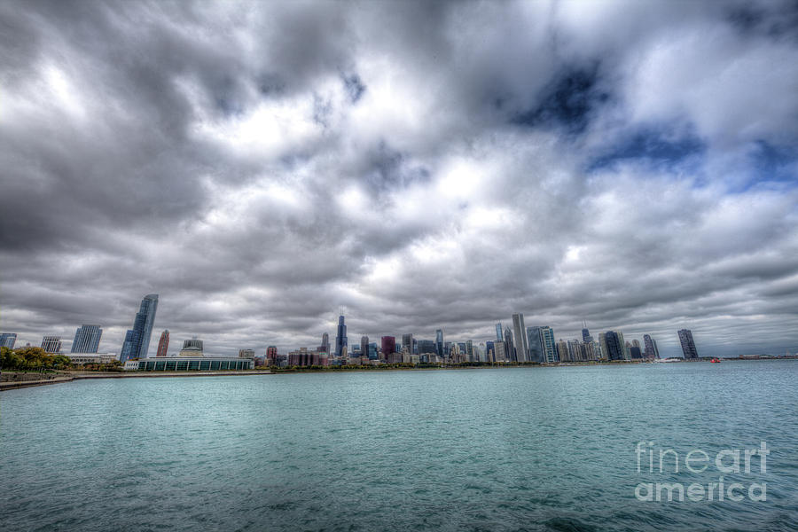 Lake Michigan Chicago Skyline Photograph