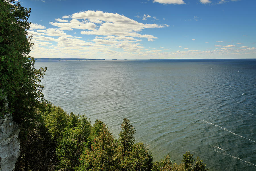 Lake Michigan from the Cliffs Photograph by Joni Eskridge