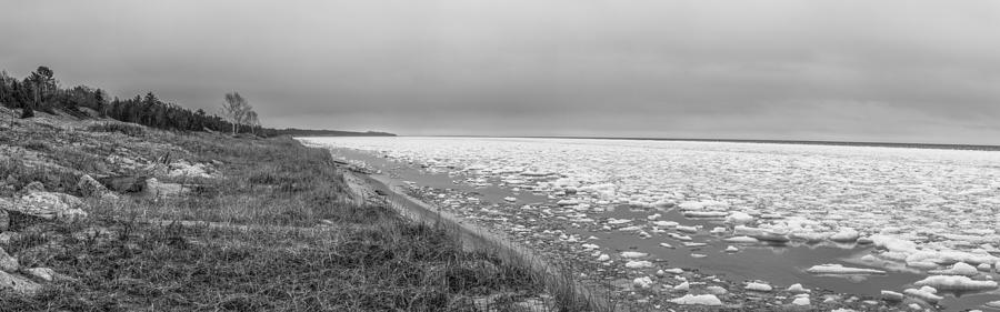 Lake Michigan Frozen  Photograph by John McGraw